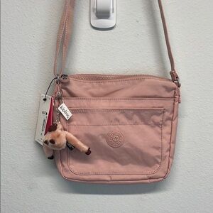 Kipling Pink Crossbody Bag The Iconic Bag Charm “Bella The Gorilla” 🦍